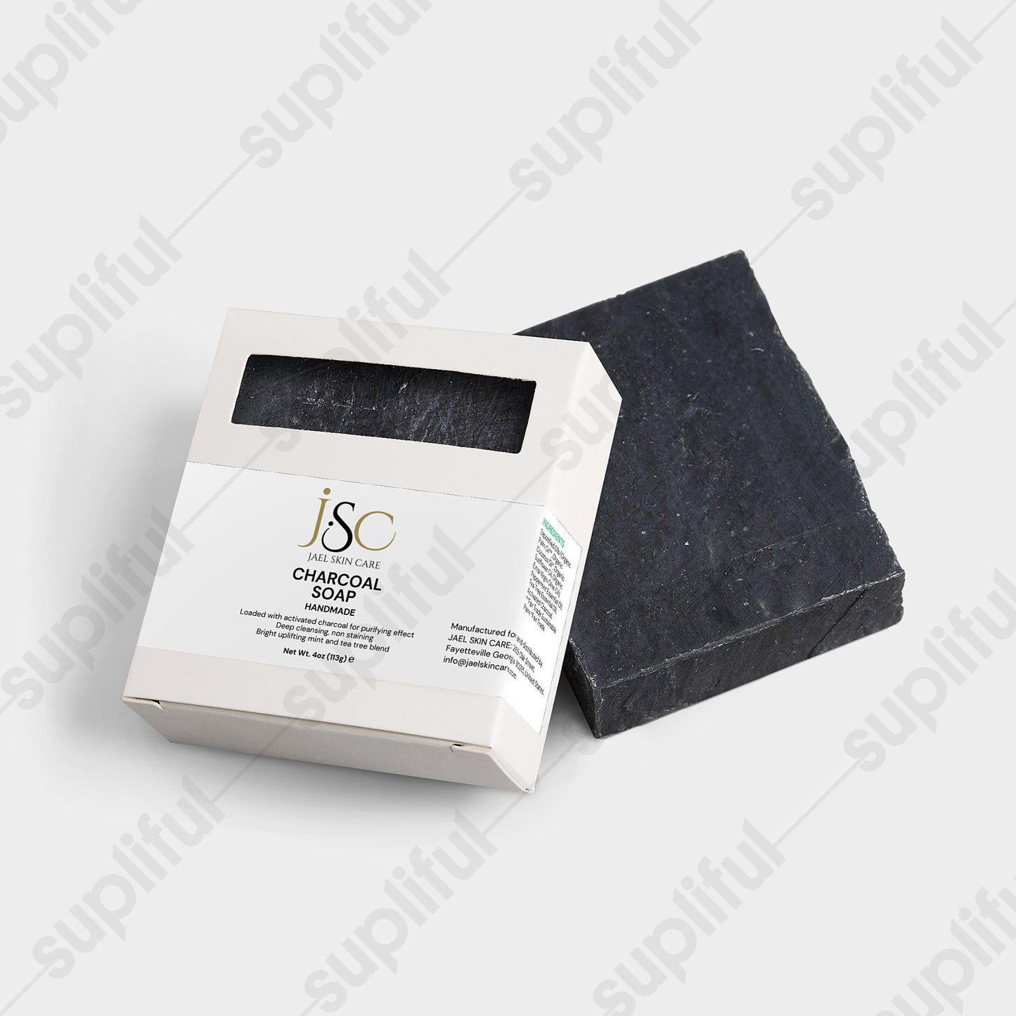 Charcoal Soap- powerful purification without any risk of staining your skin