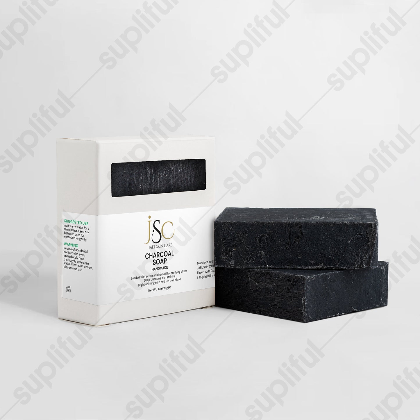 Charcoal Soap- powerful purification without any risk of staining your skin