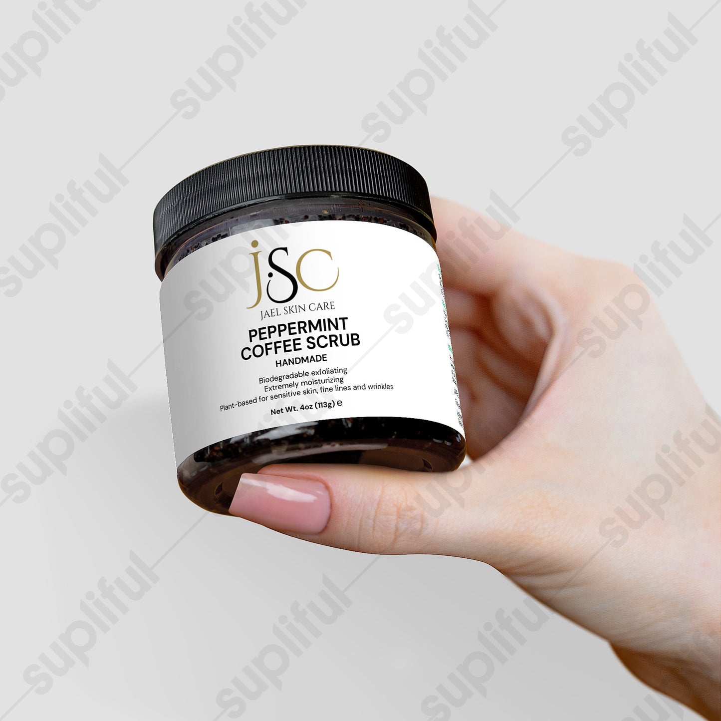 Peppermint Coffee Scrub-deeply hydrates your skin, leaving it moisturized and glowing