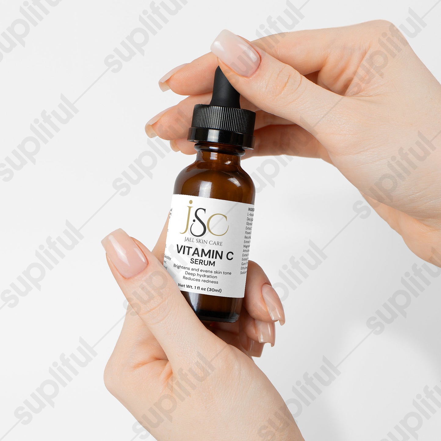 Vitamin C Serum-promotes a brighter complexion by reducing dark spots and uneven skin tone.