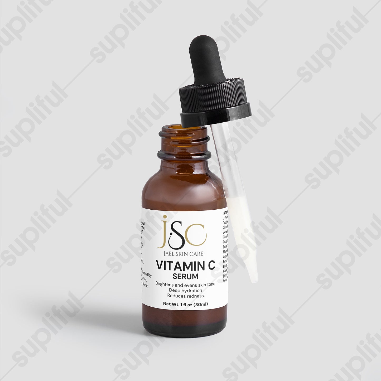 Vitamin C Serum-promotes a brighter complexion by reducing dark spots and uneven skin tone.