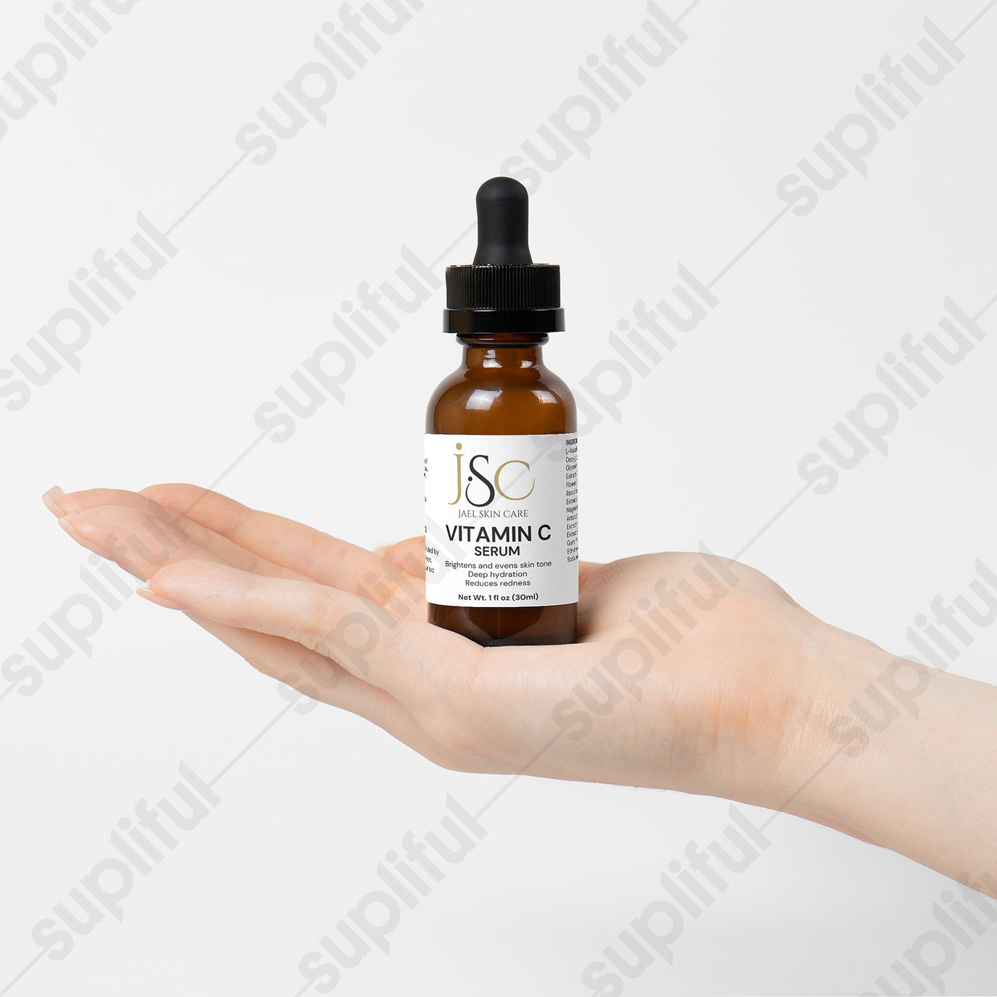 Vitamin C Serum-promotes a brighter complexion by reducing dark spots and uneven skin tone.